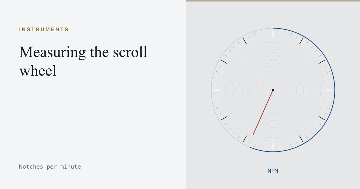 A clicks per minute chronometer dial marked notches per minute